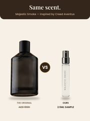 Majestic Smoke vs the original — inspired by Creed Aventus