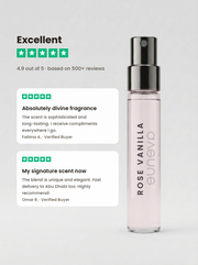 Customer reviews — Rose Vanilla 2.5ml sample, 4.9/5
