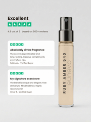 Customer reviews — Ruby Amber 540 2.5ml sample, 4.9/5